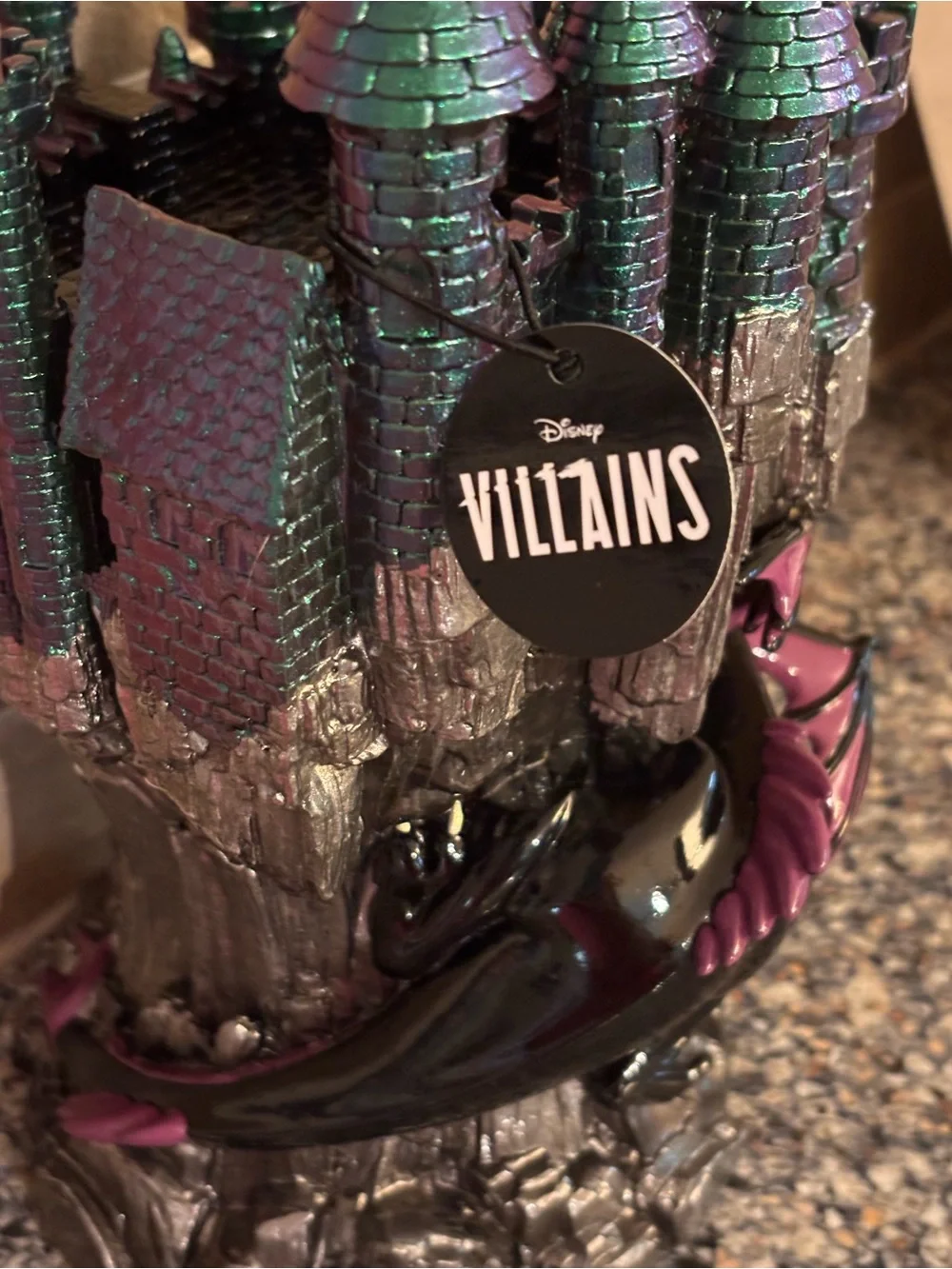 Bath & Body Works Disney Villains Maleficent Dragon Castle 3-Wick Candle Holder-
